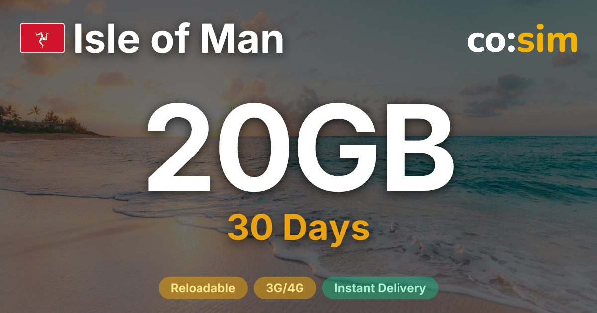 Isle of Man eSIM — 20GB