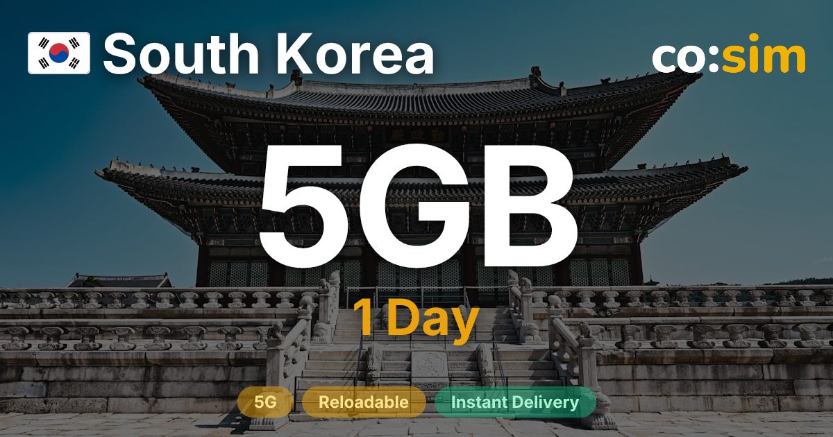 South Korea eSIM — 5GB+∞