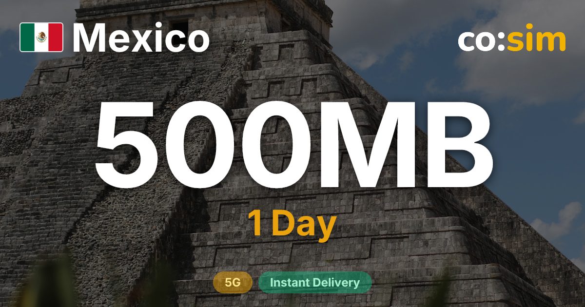 Mexico eSIM — 500MB+∞