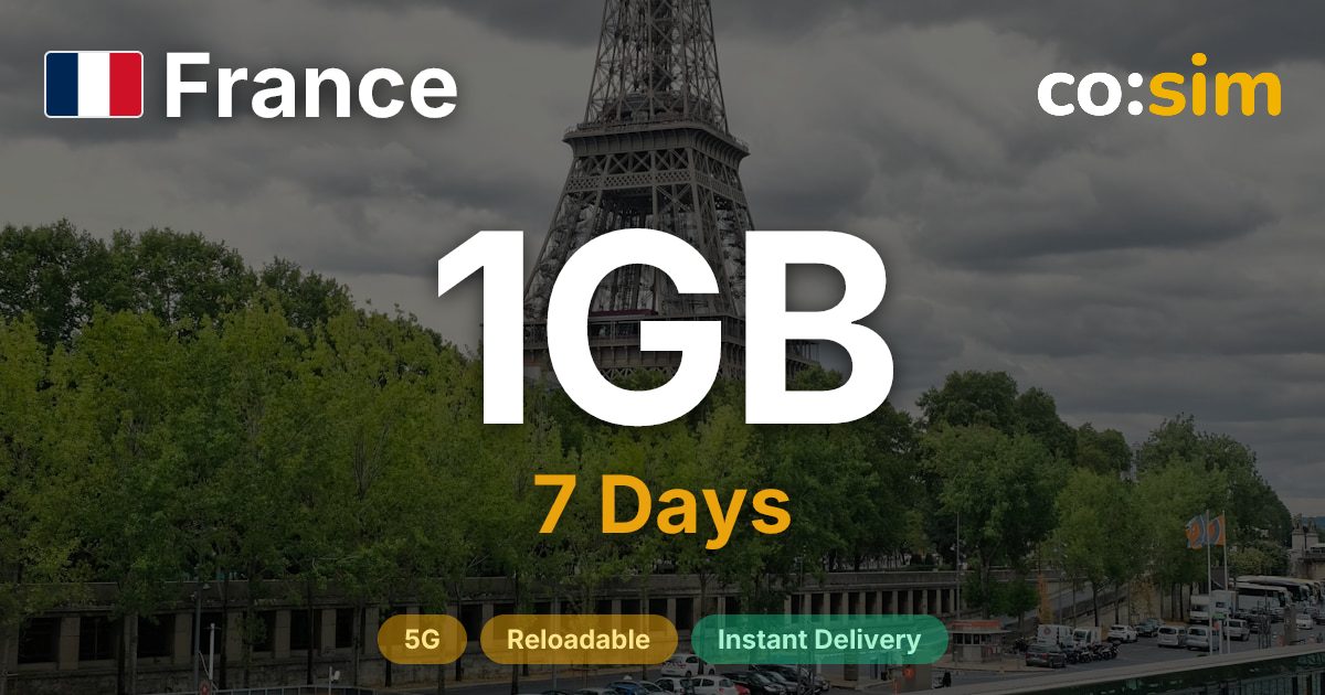 France eSIM — 1GB