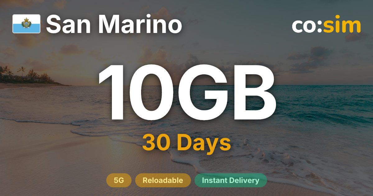 San Marino eSIM — 10GB