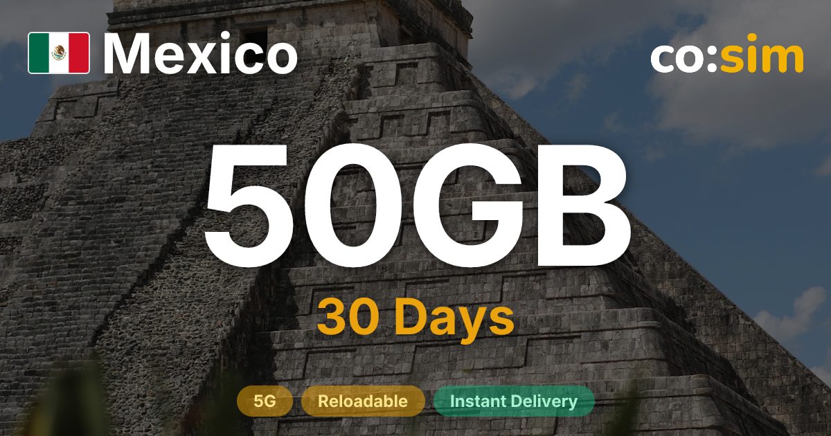 Mexico eSIM — 50GB