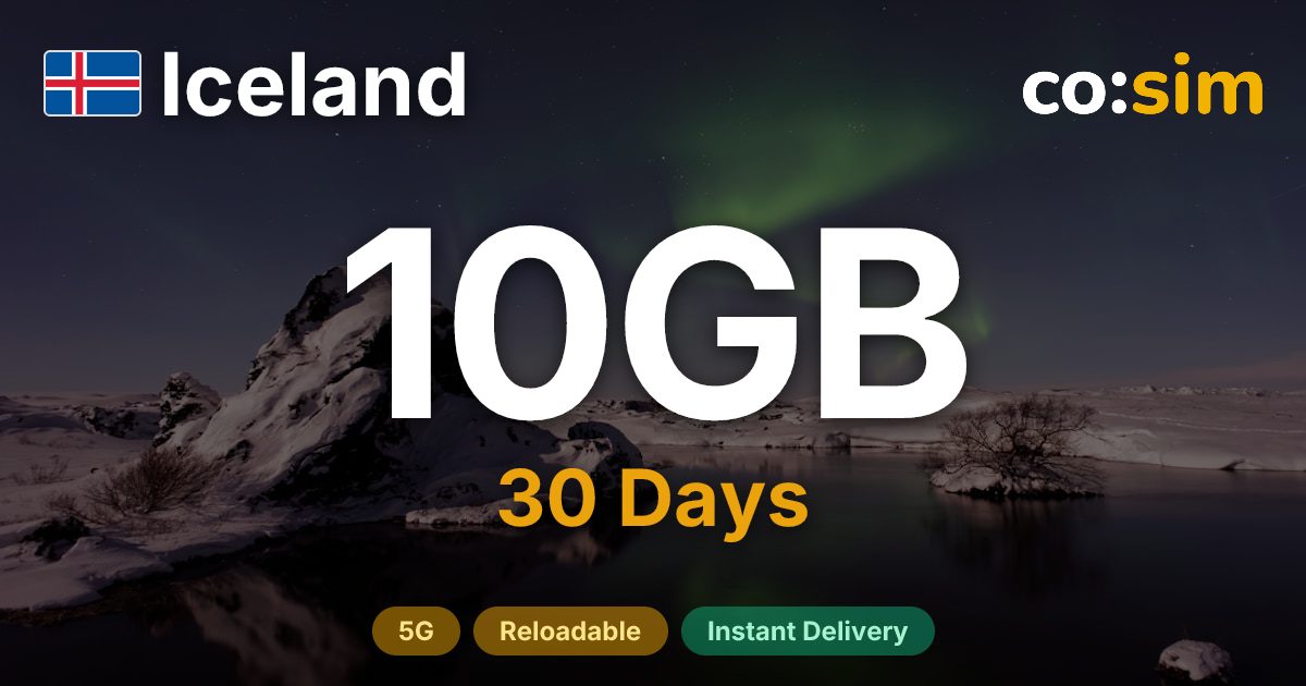 Iceland eSIM — 10GB
