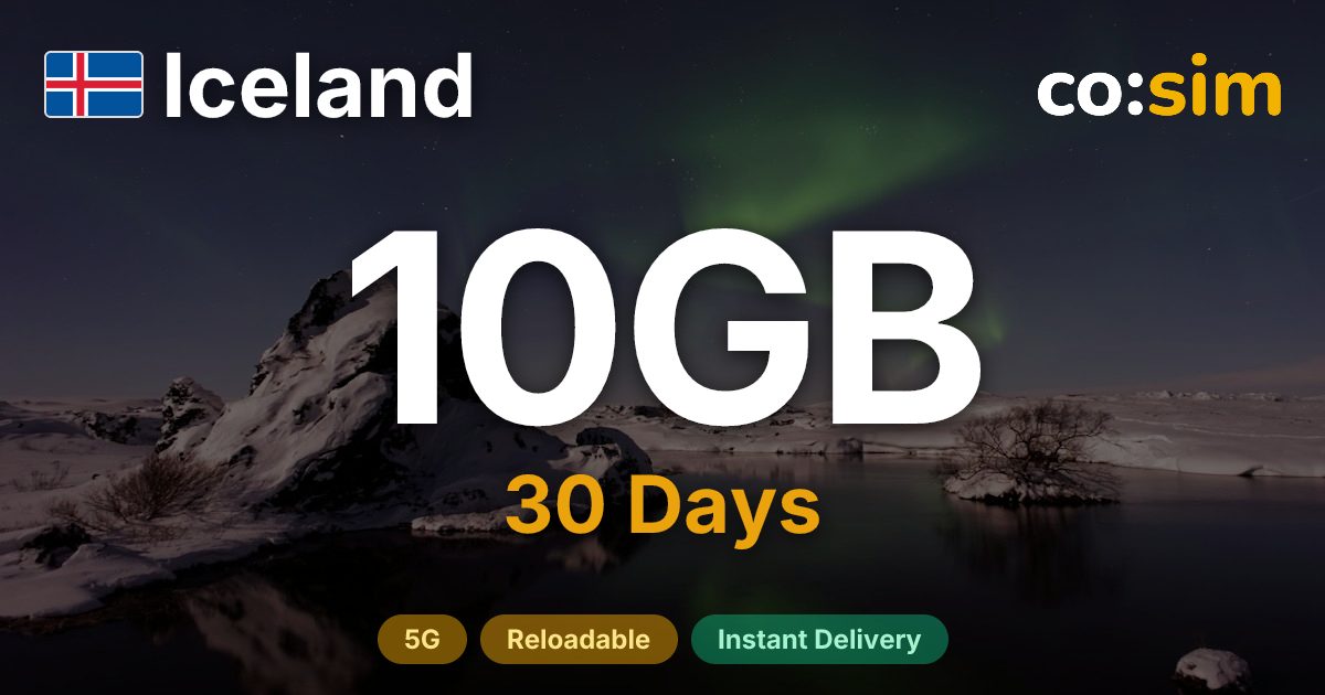 Islandia eSIM — 10GB
