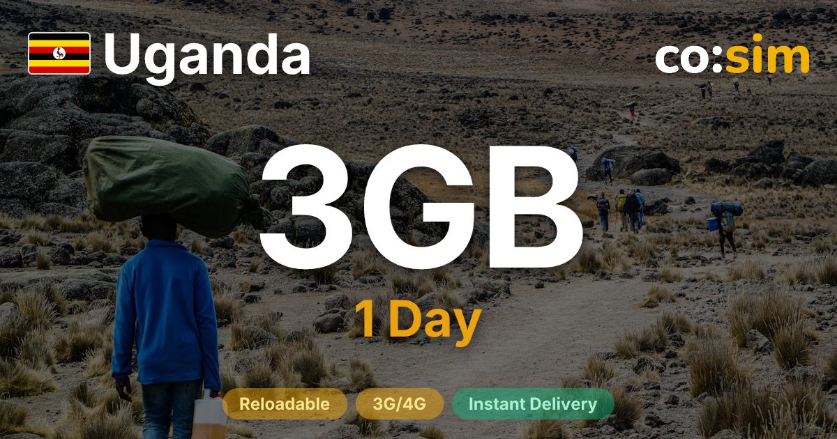 Uganda eSIM — 3GB+∞