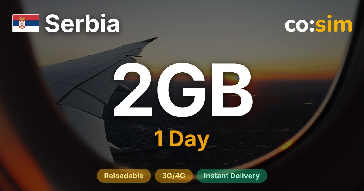 Serbia eSIM — 2GB+∞