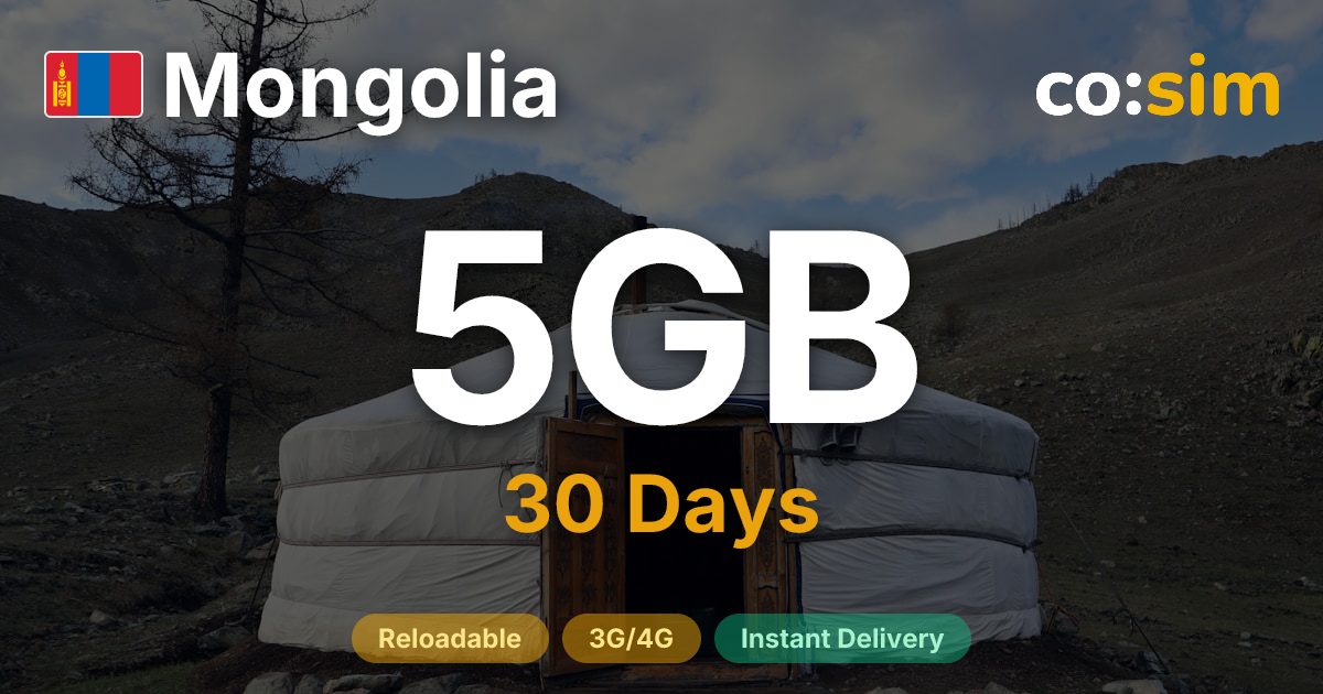 Mongolia eSIM — 5GB