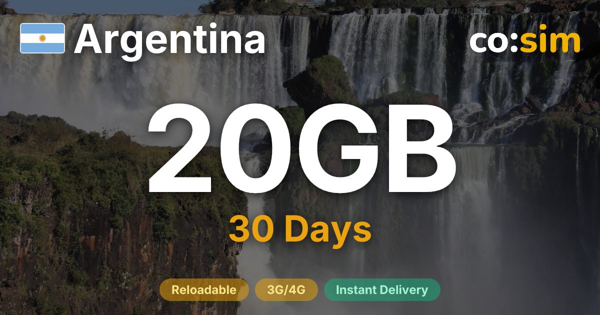 Argentina eSIM — 20GB