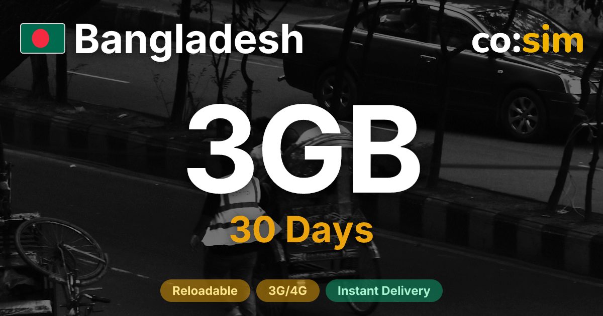 Bangladesh eSIM — 3GB