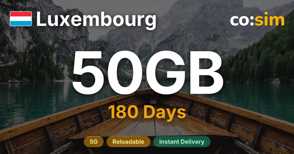 Luxembourg eSIM — 50GB