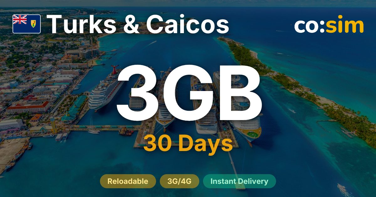 Turks & Caicos eSIM — 3GB