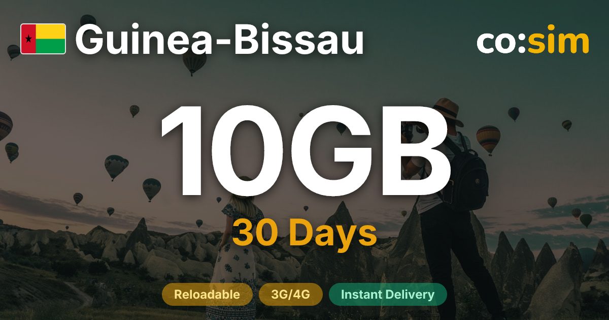 Guinea-Bissau eSIM — 10GB