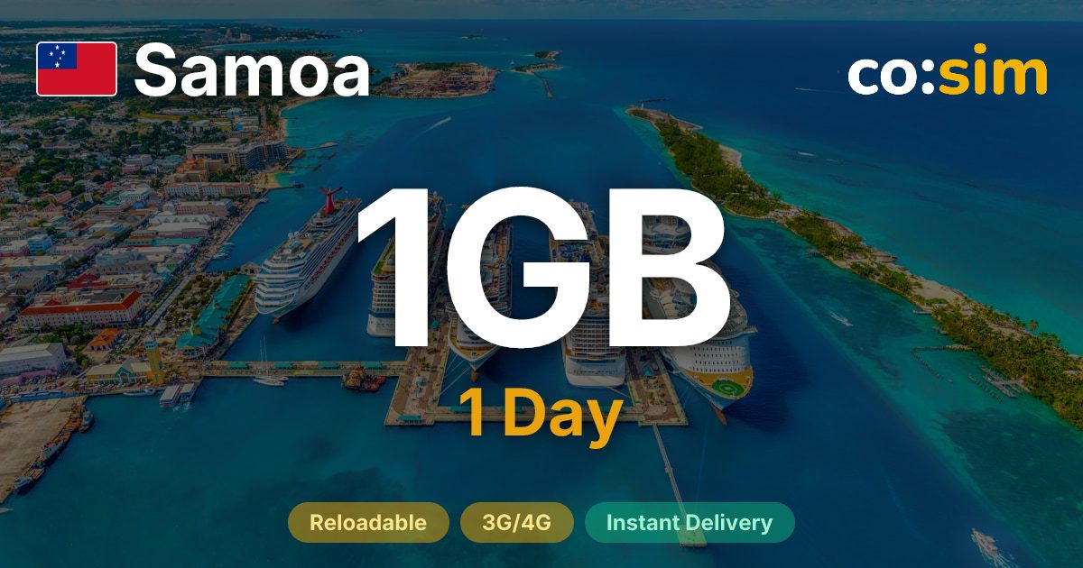 Samoa eSIM — 1GB+∞