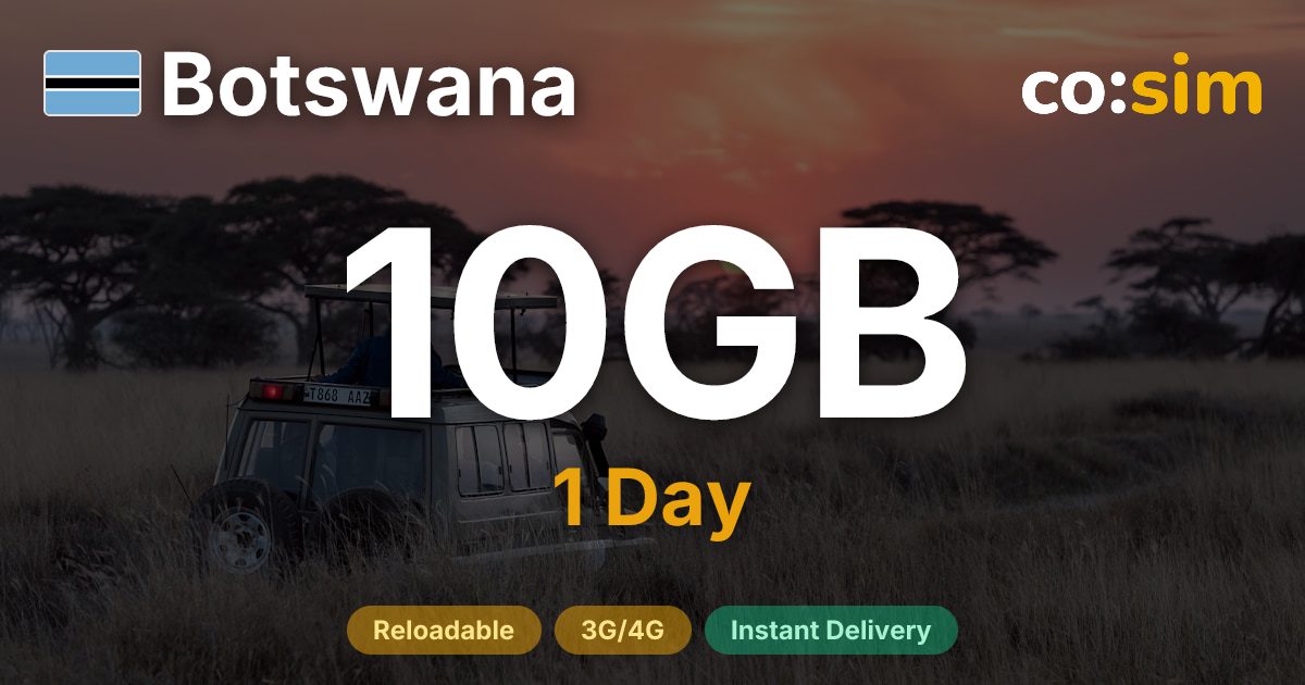 보츠와나 eSIM — 10GB+∞