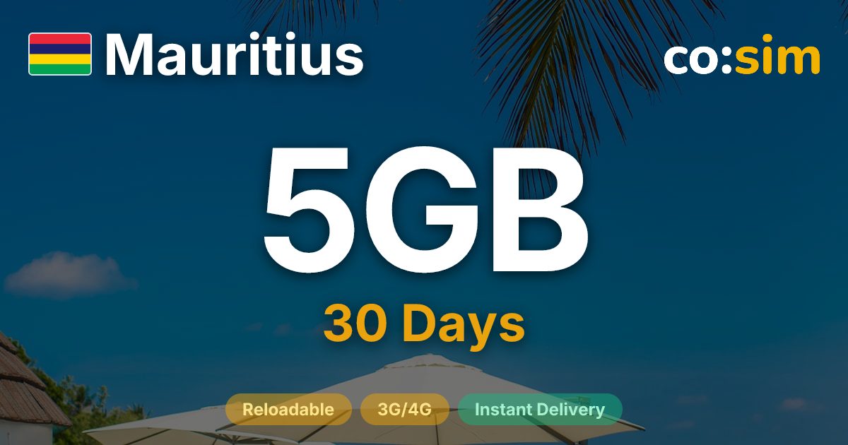 Mauritius eSIM — 5GB
