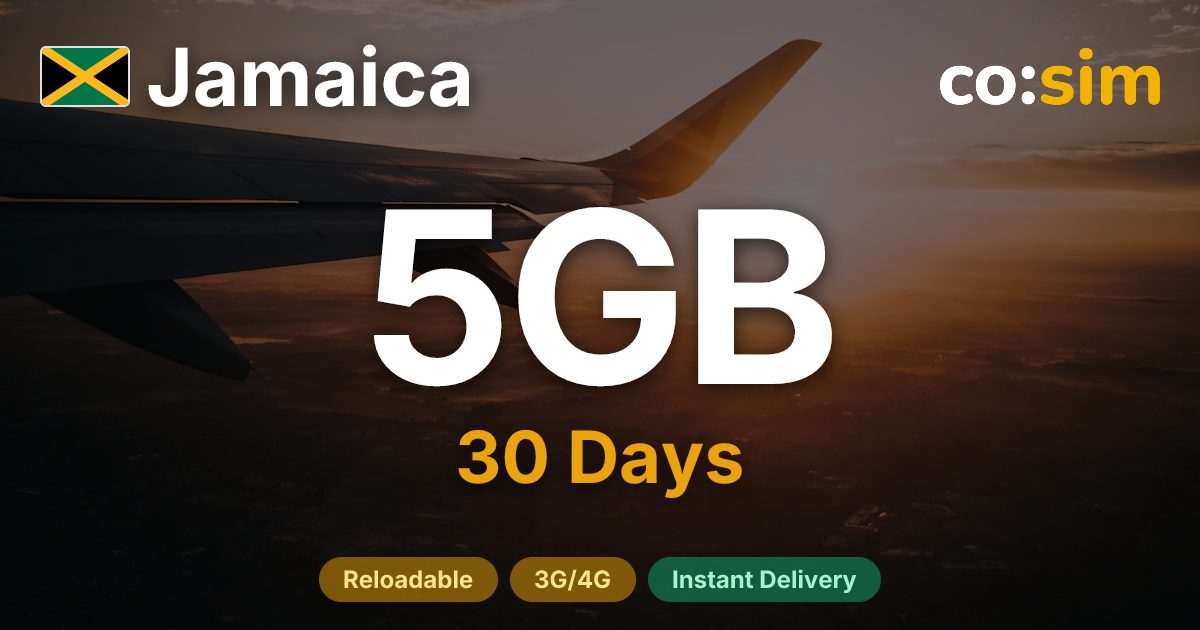 Jamaica eSIM — 5GB