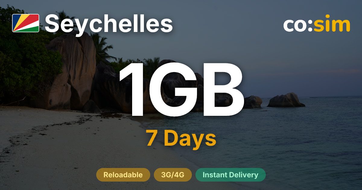 Seychelles eSIM — 1GB