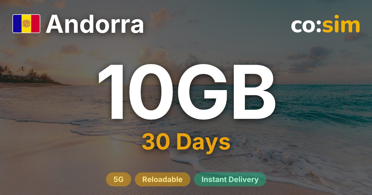 Andorra eSIM — 10GB