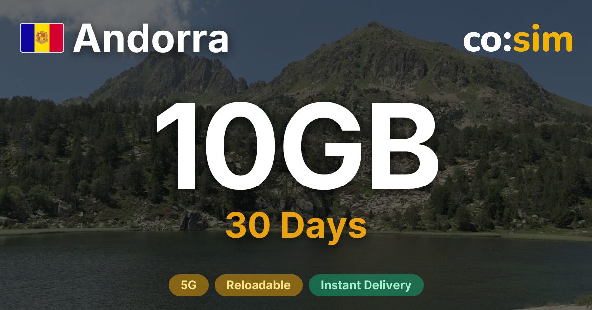 Andorra eSIM — 10GB