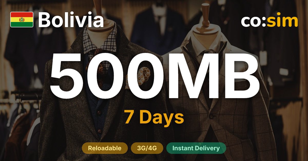 Bolivia eSIM — 500MB