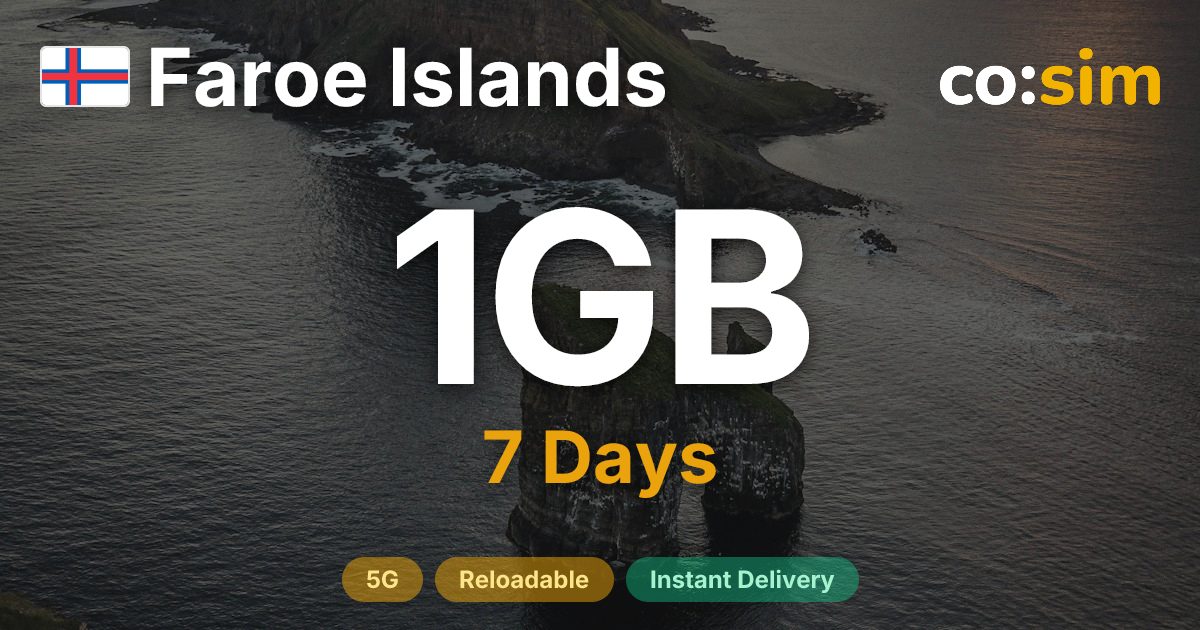 法羅群島 eSIM — 1GB