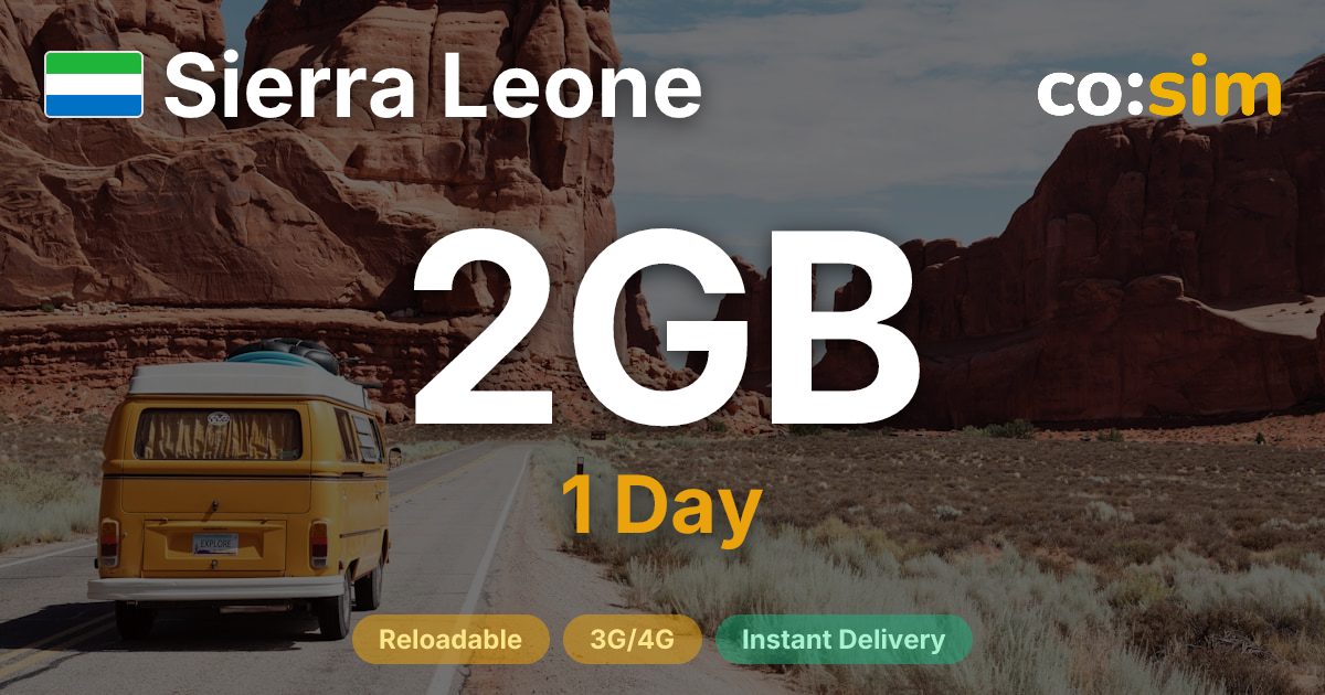 Sierra Leone eSIM — 2GB+∞