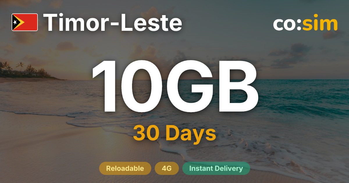 Timor-Leste eSIM — 10GB