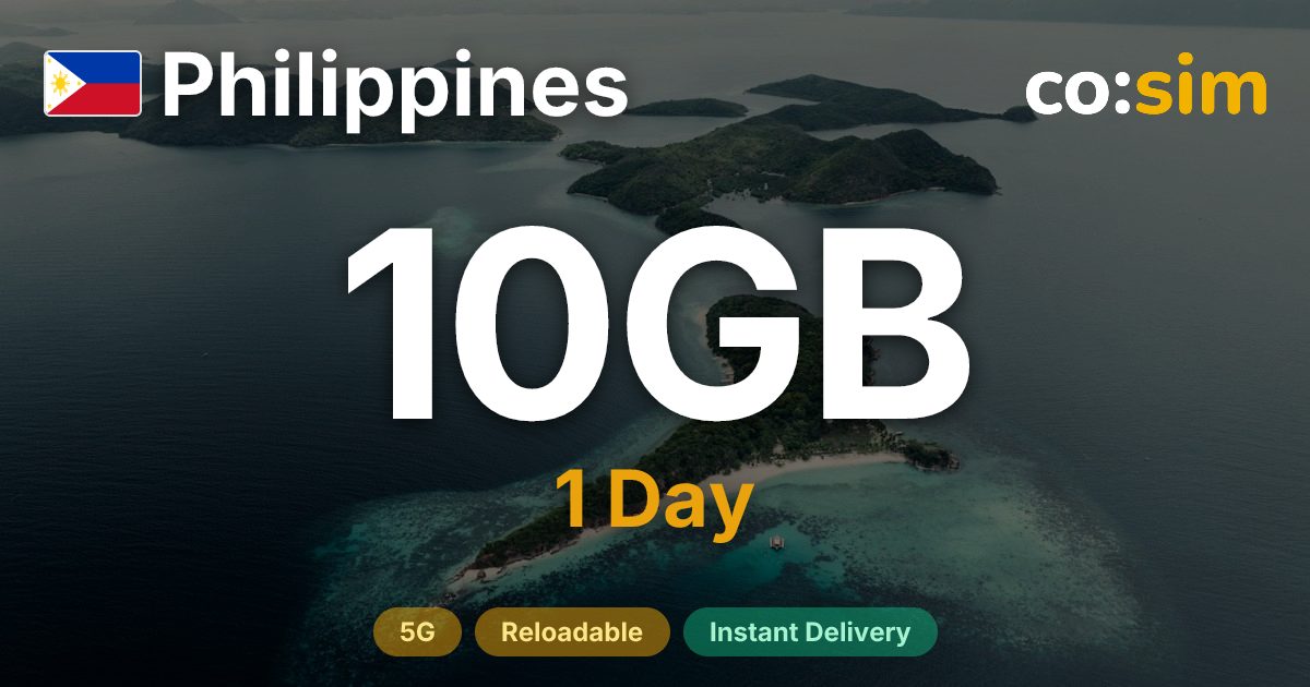 Philippinen eSIM — 10GB+∞