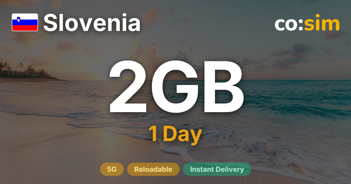 슬로베니아 eSIM — 2GB+∞