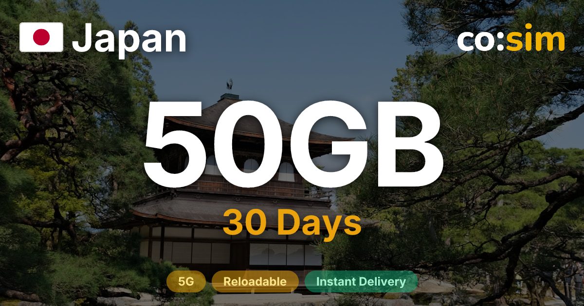 Japan eSIM — 50GB