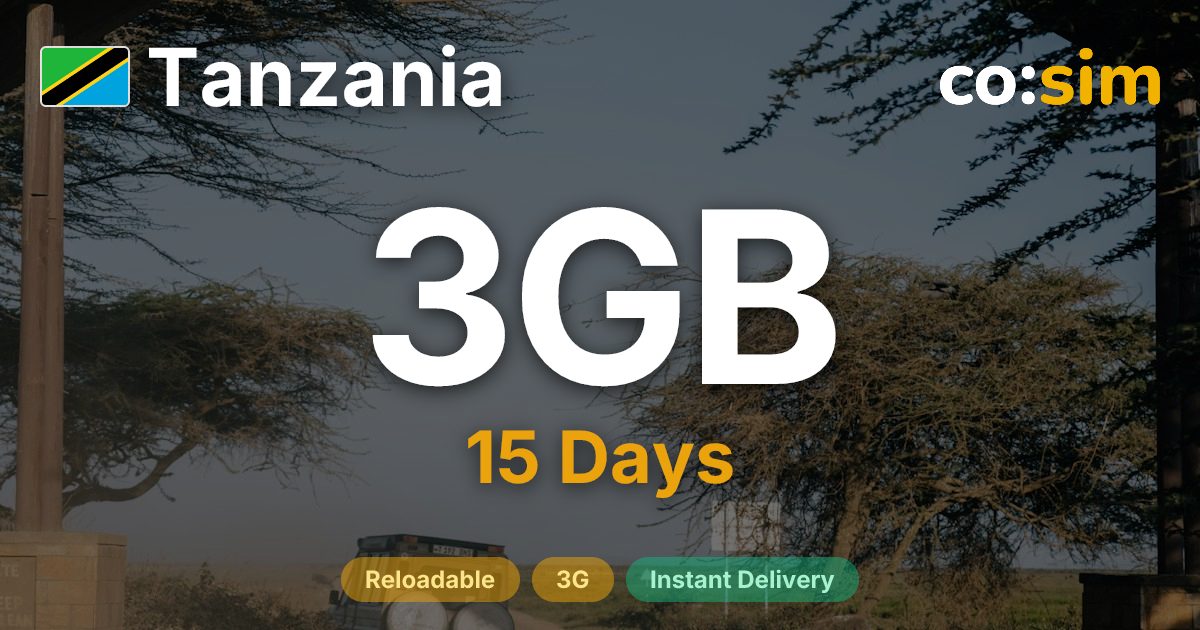 Tansania eSIM — 3GB