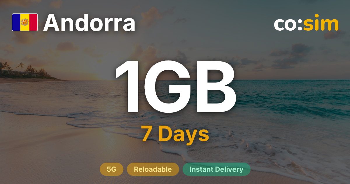 Andorra eSIM — 1GB