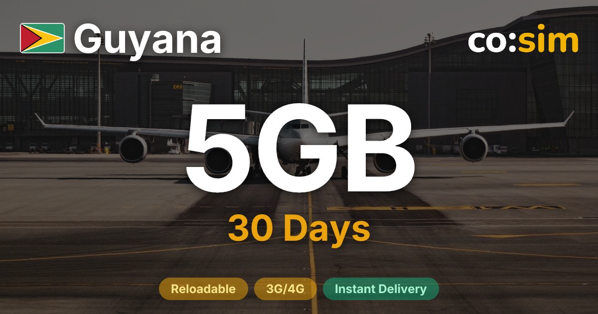 Guyana eSIM — 5GB