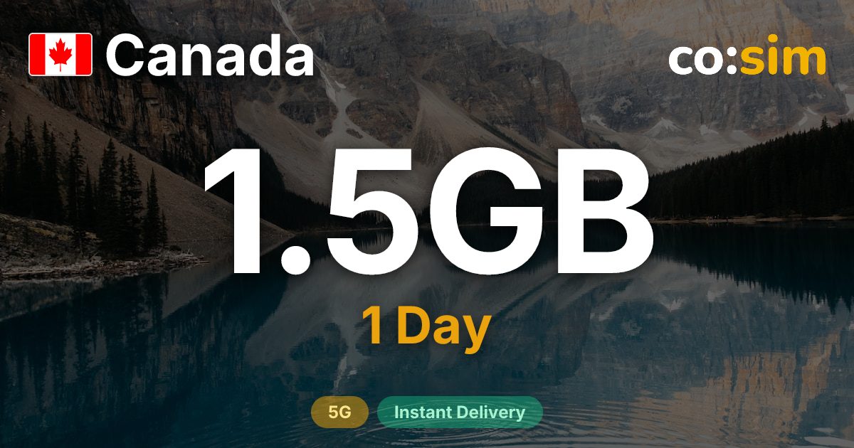 Canada eSIM — 1.5GB+∞