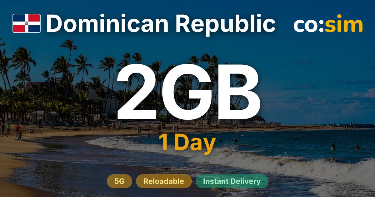 República Dominicana eSIM — 2GB+∞