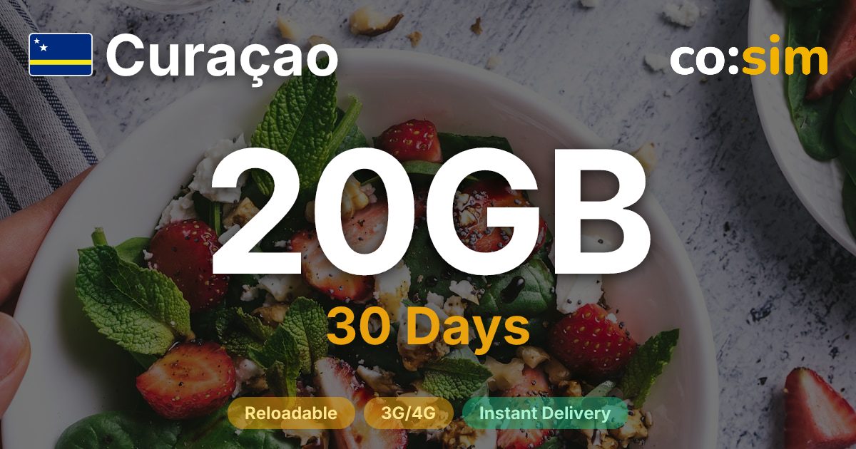Curaçao eSIM — 20GB