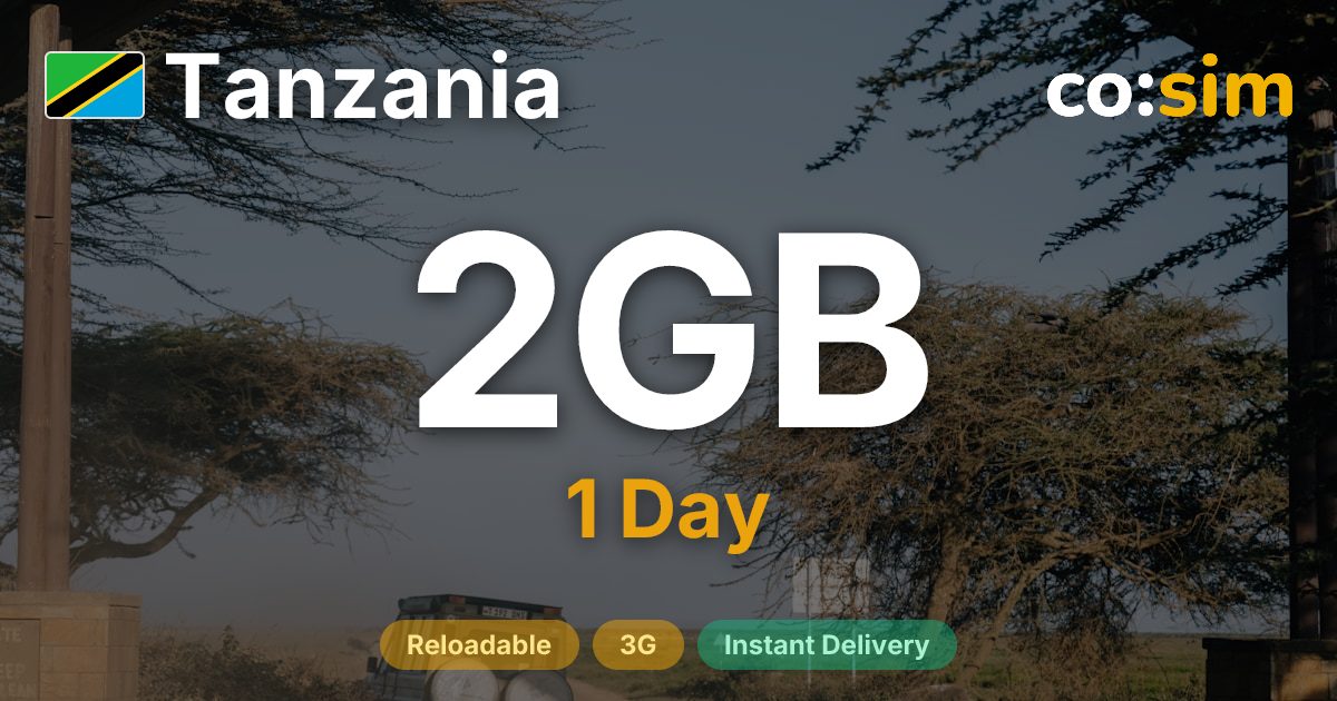 Tanzania eSIM — 2GB+∞