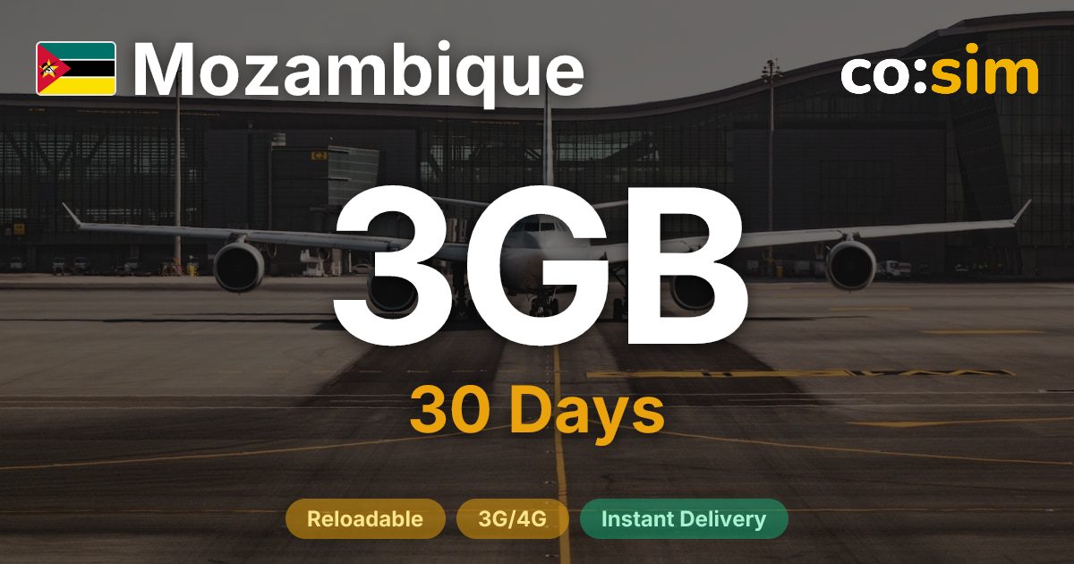 Mozambique eSIM — 3GB