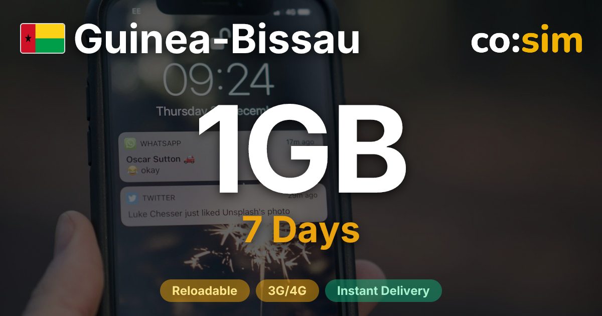 Guinea-Bissau eSIM — 1GB
