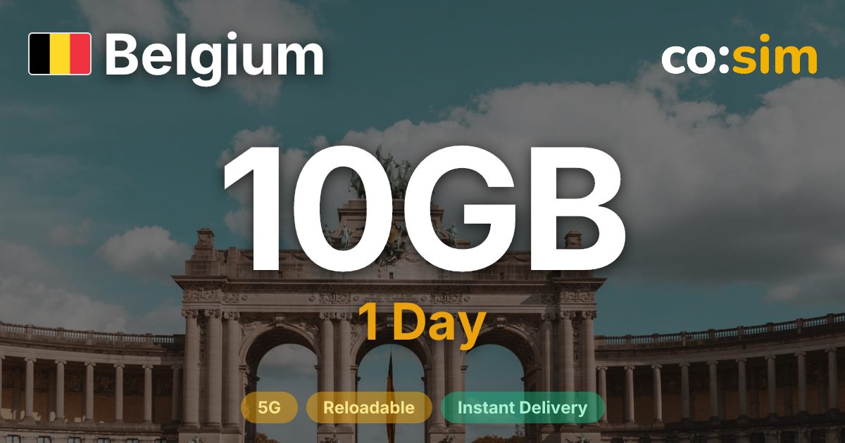 Belgium eSIM — 10GB+∞