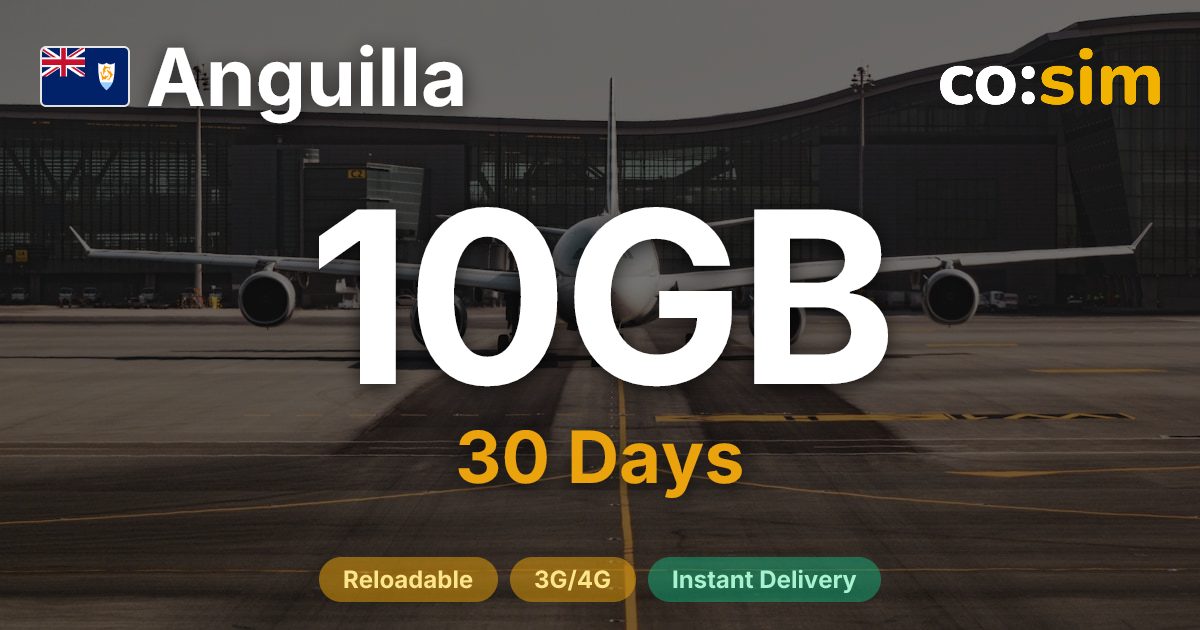 Anguilla eSIM — 10GB