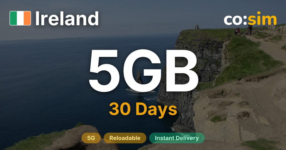 Irland eSIM — 5GB
