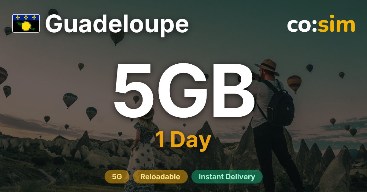 Guadeloupe eSIM — 5GB+∞