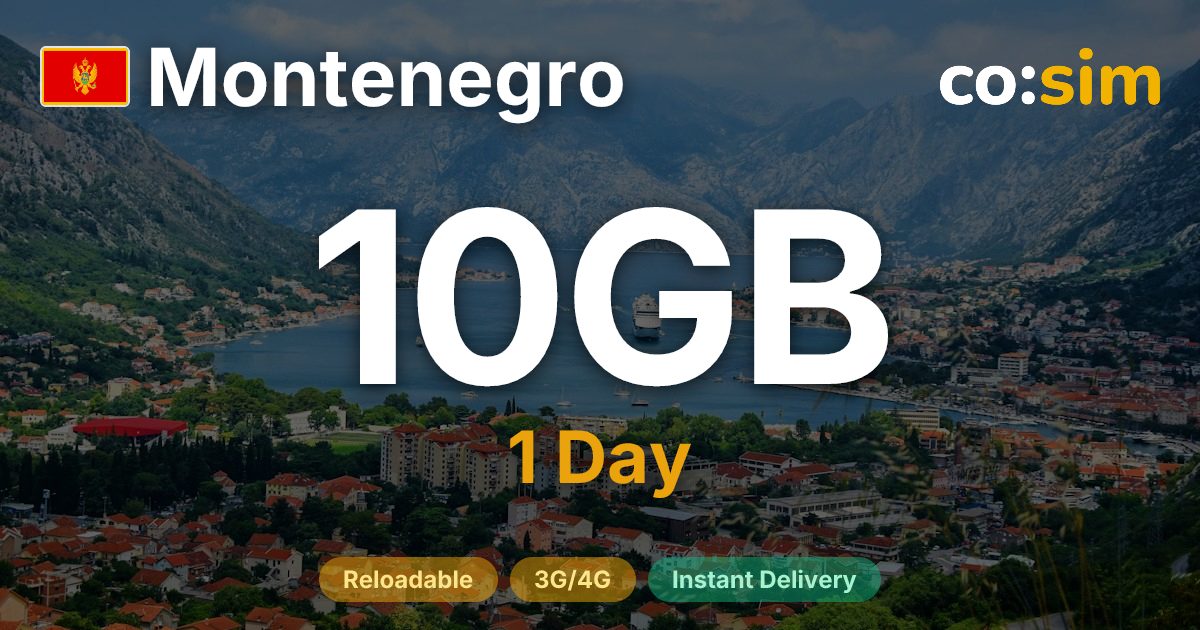 蒙特內哥羅 eSIM — 10GB+∞