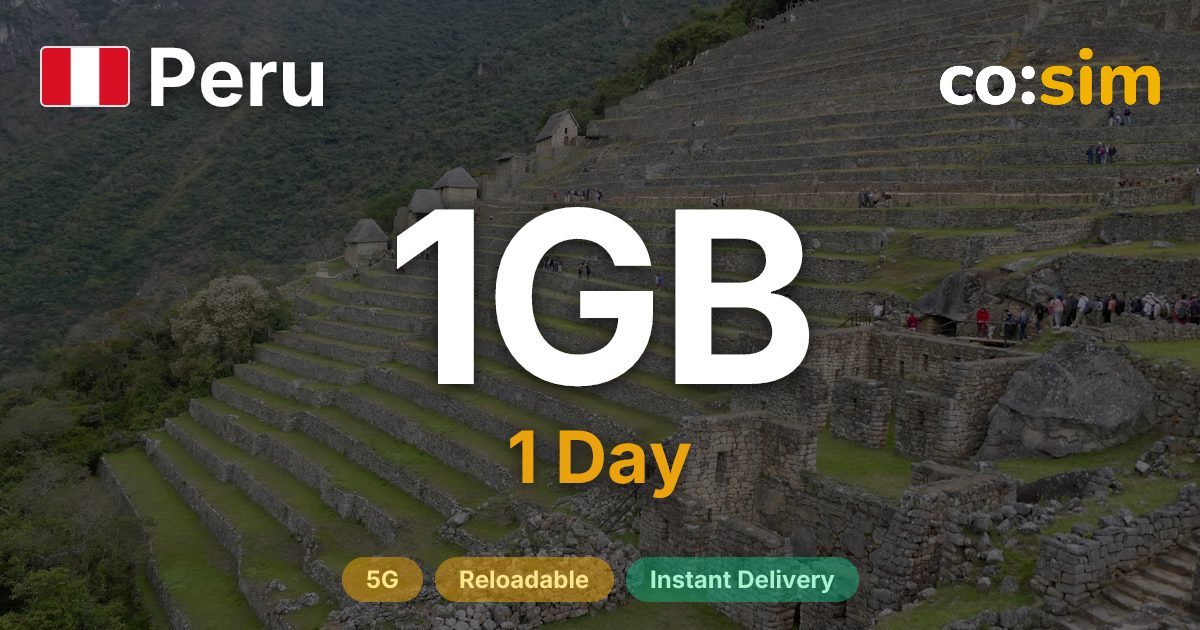 Peru eSIM — 1GB+∞