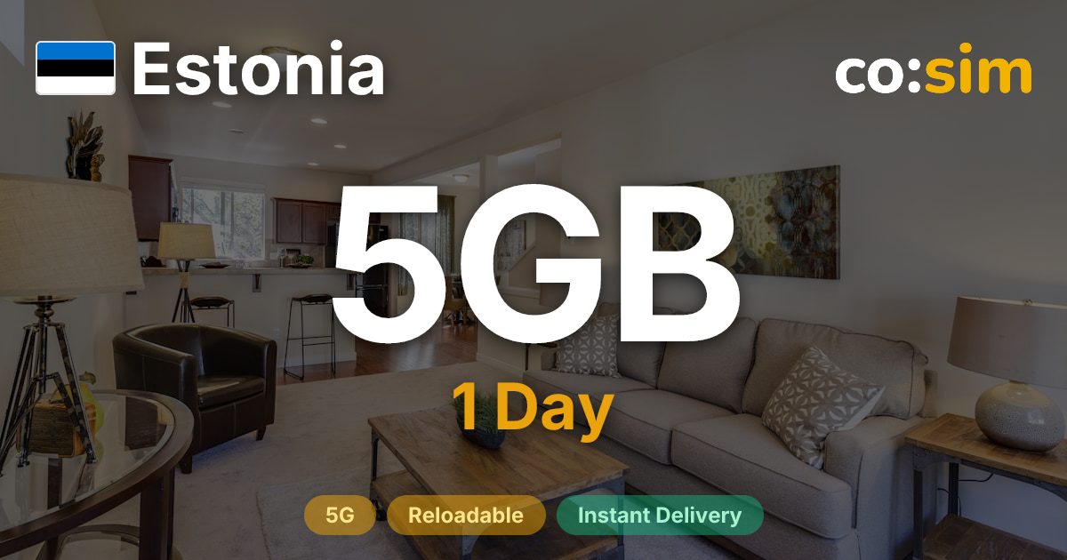 Estonie eSIM — 5GB+∞