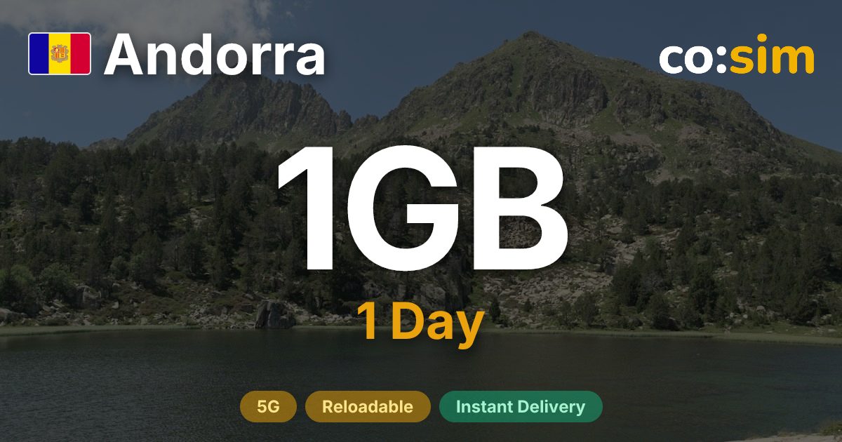 Andorra eSIM — 1GB+∞