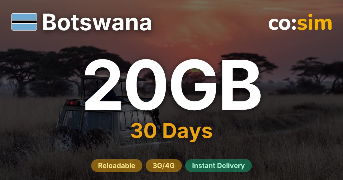 Botswana eSIM — 20GB