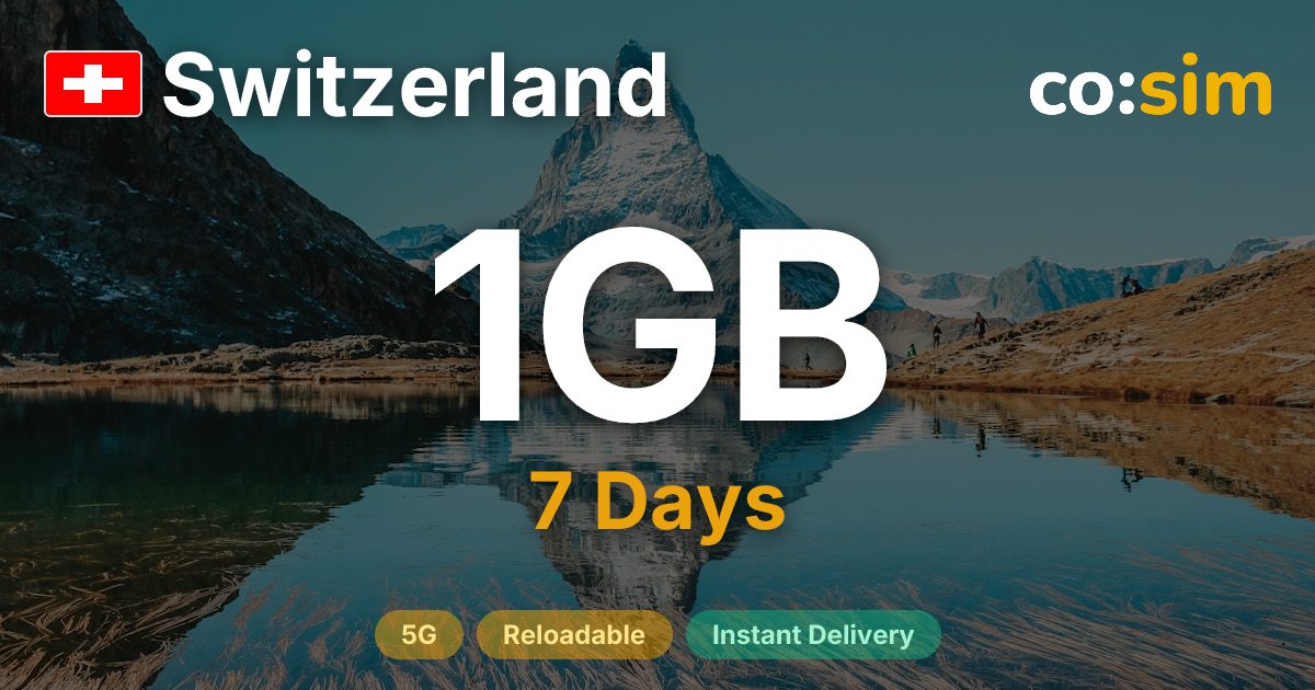 Switzerland eSIM — 1GB