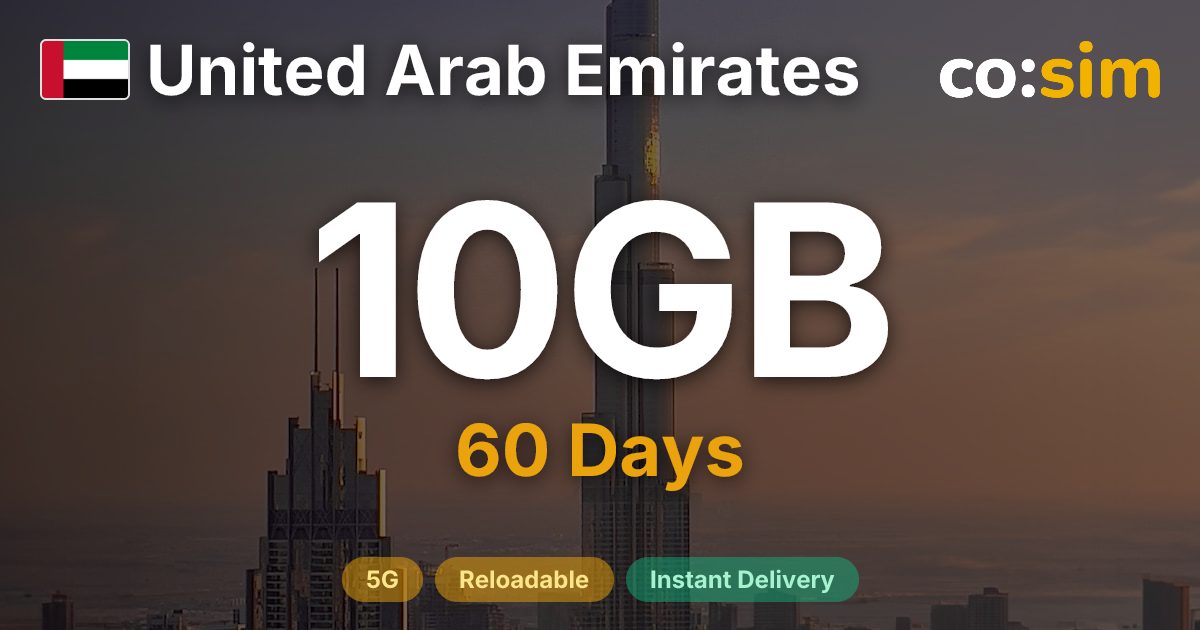 UAE eSIM — 10GB
